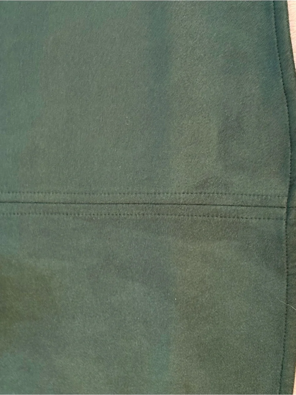 Tuckernuck Easton Ultra Suede Puff Sleeve Malachite V-Neck Swing Blouse Sz M